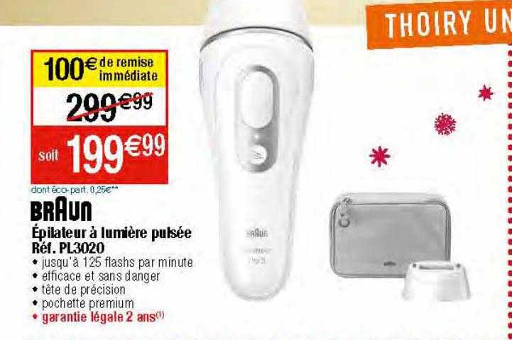 épilateur à lumière pulsée braun