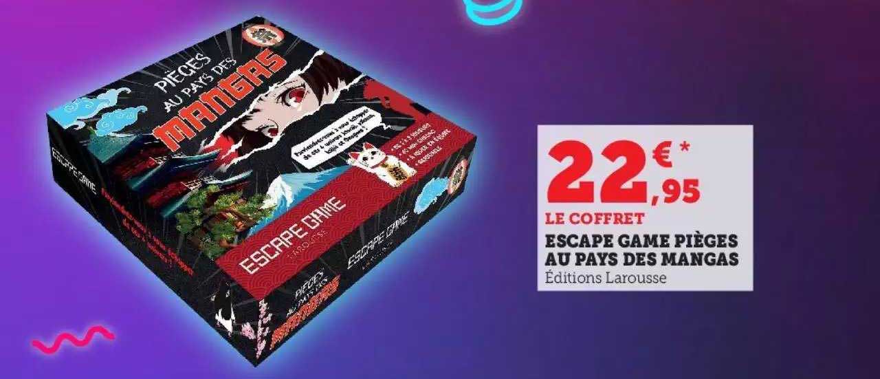 escape game pièces au pays des mangas