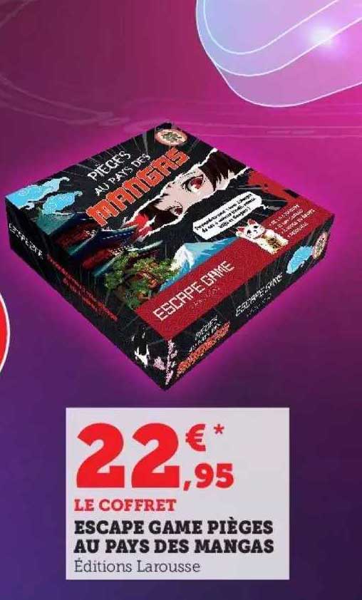 escape game pièges au pays des mangas