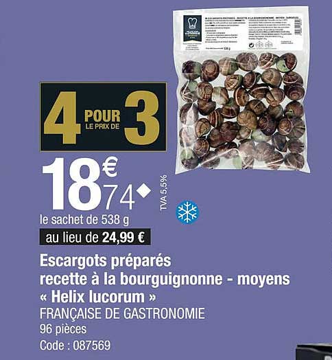 escargots préparés recette à la oburguignonne - moyens «helix lucorum» française de gastronomie