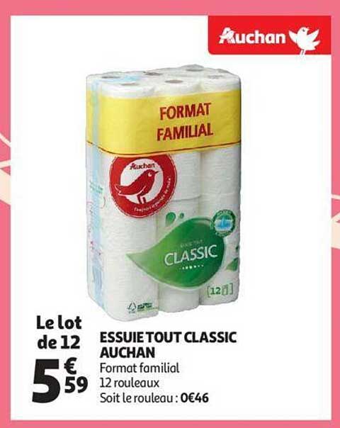 essuie tout classic auchan