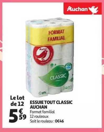 essuie tout classic auchan