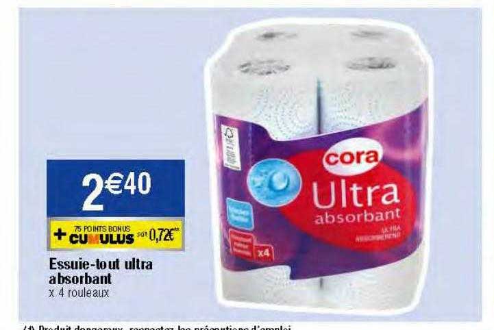 essuie-tout ultra absorbant