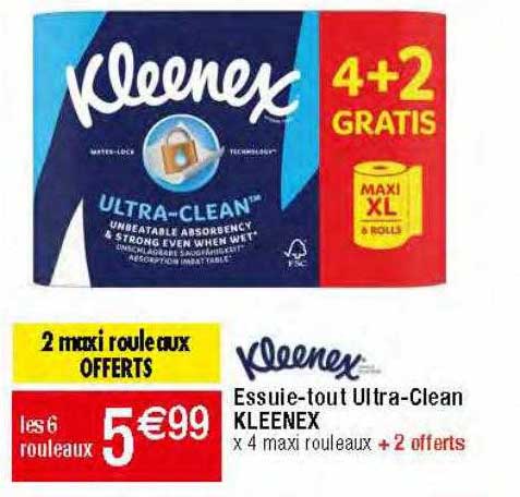 essuie-tout ultra-clean kleenex