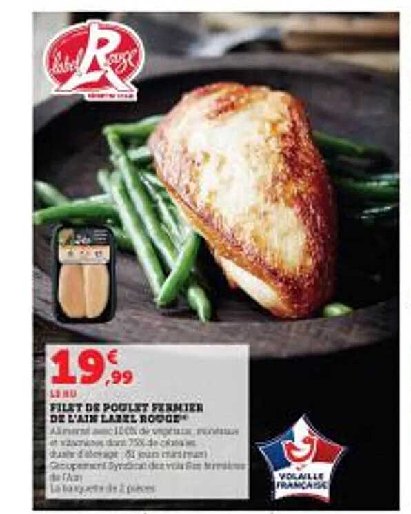 filet de poulet fermier de l'ain label rouge
