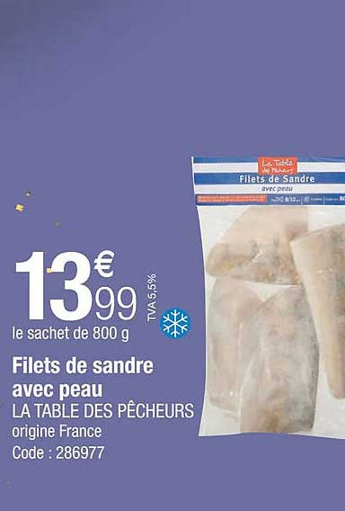 filets de sandre avec peau la table des pêcheurs