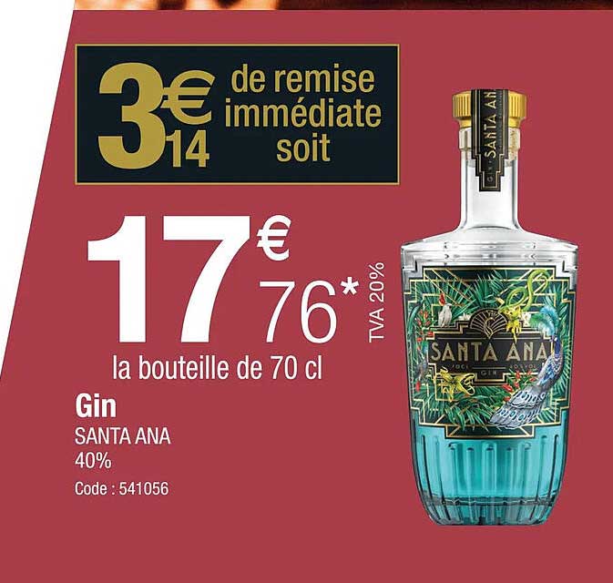 gin santa ana 40%