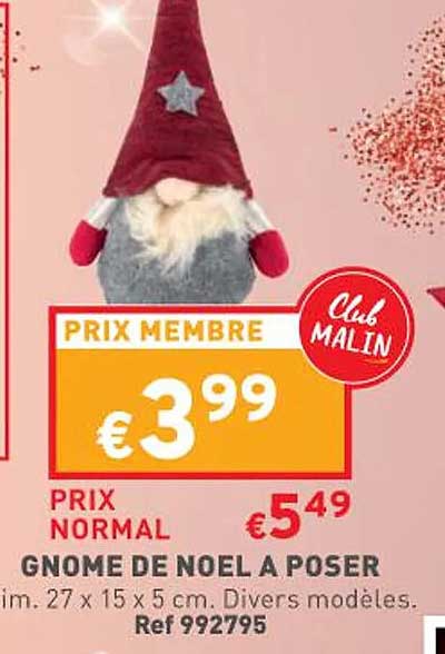 gnome de noël à poser