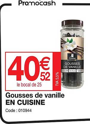 gousses de vanille en cuisine