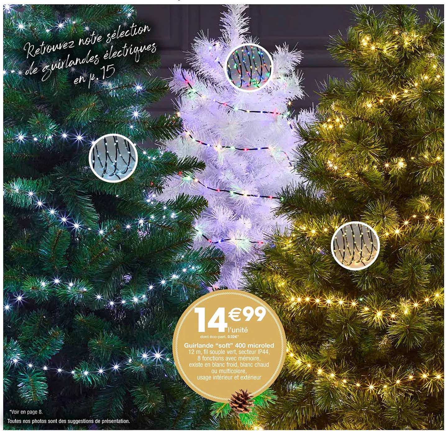 guirlande "soft" 400 microled