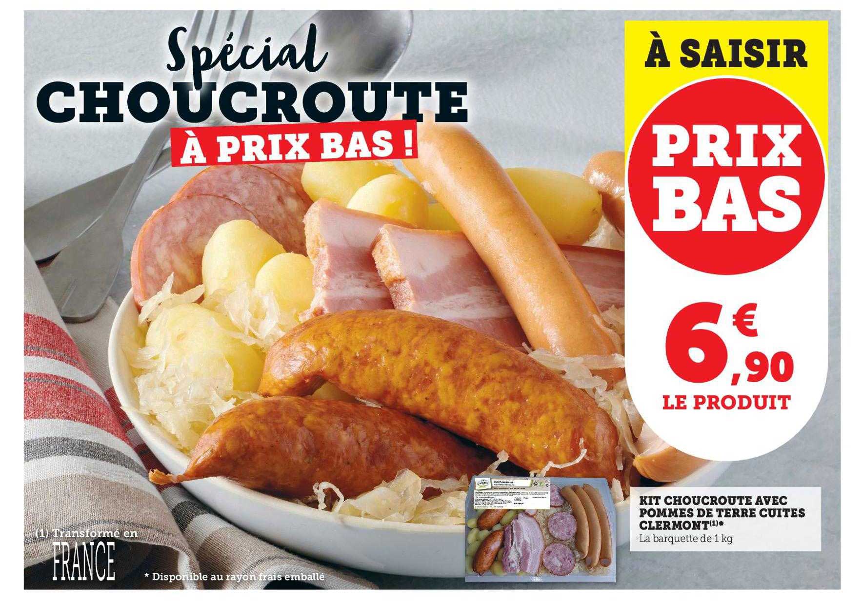 Kit Choucroute Avec Pommes De Terre Cuites Clermont