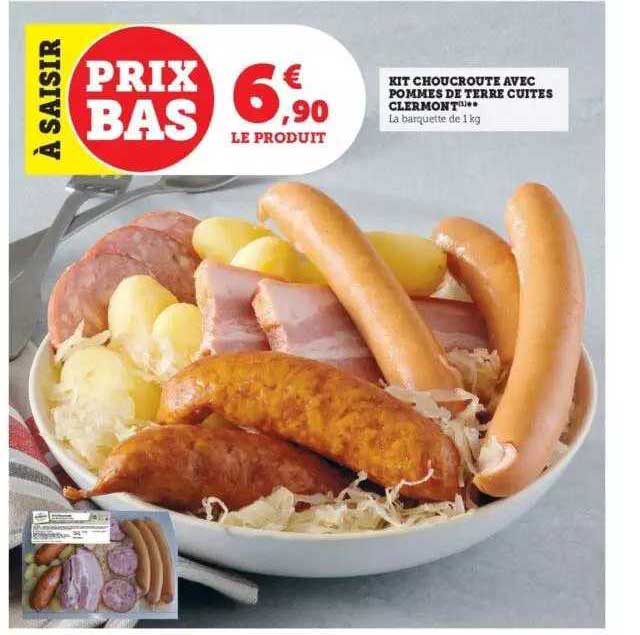 Kit Choucroute Avec Pommes De Terre Cuites Clermont