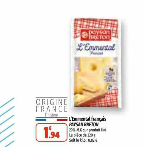 l'émmental français paysan breton