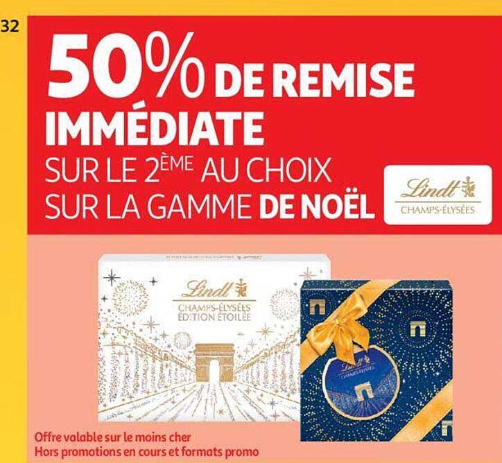 la gamme de noël lindt champs-élysées