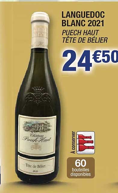 languedoc blanc 2021 puech haut tête bélier