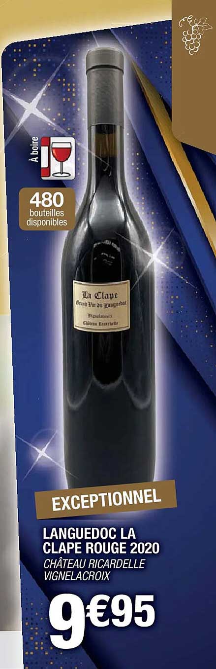 languedoc la clape rouge 2020 château ricardelle vignelacroix