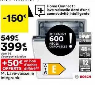 lave-vaisselle intégrable bosch