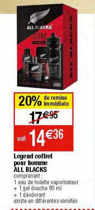 legend coffret pour homme all blacks
