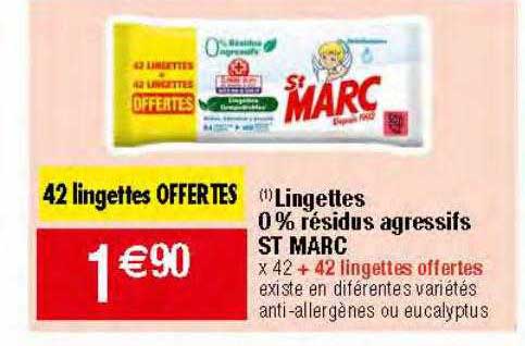 lingettes 0% résidus agressifs st marc