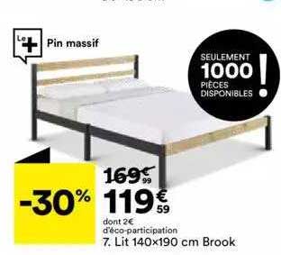 Lit 140 X 190 Cm Brook