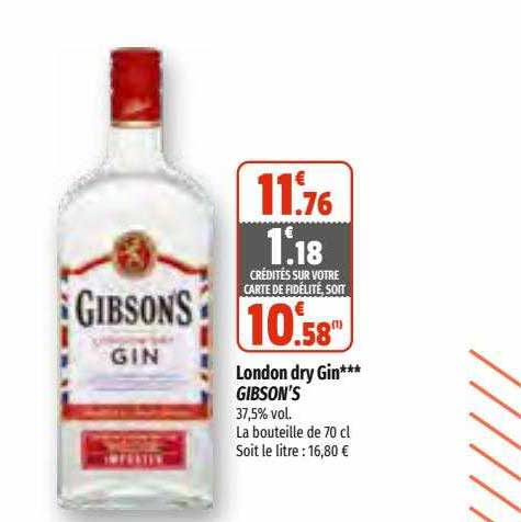 London Dry Gin Gibson's