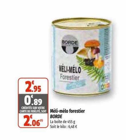 méli-mélo forestier borde