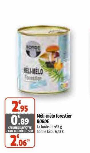 méli-mélo forestier borde