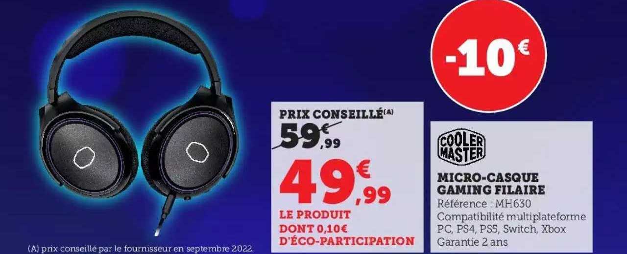 micro-casque gaming filaire