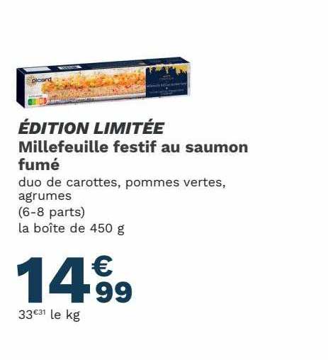 millefeuille festif au saumon fumé