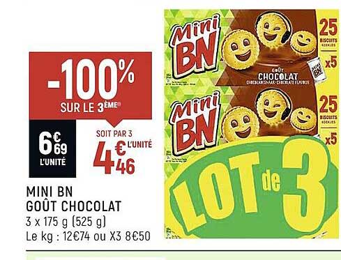 Mini Bn Goût Chocolat