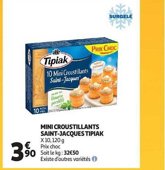 mini croustillant saint-jacques tipiak