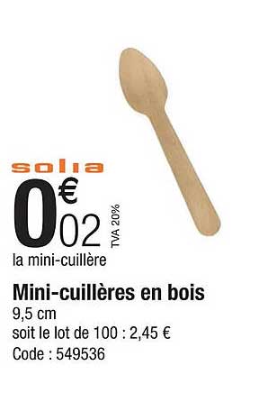 mini-cuillères en bois solia
