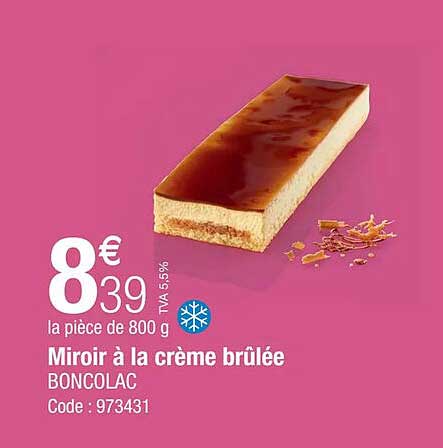 miroir à la crème brûlée boncolac
