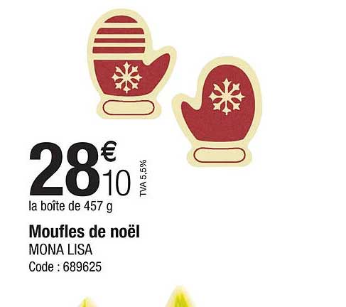 moufles de noël mona lisa