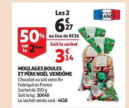 moulage boules et père noël vendôme