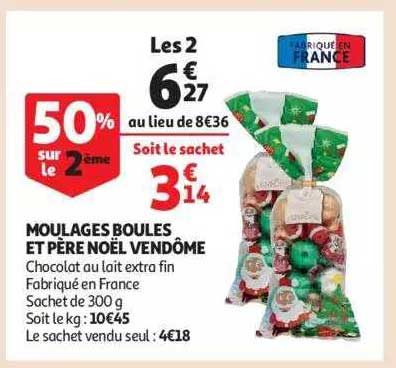 moulages boules et père noël vendôme