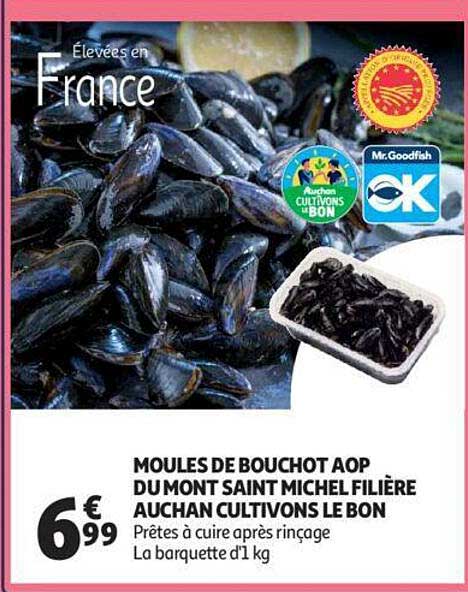 moules de bouchot aop du mont saint michel filière auchan cultivons le bon