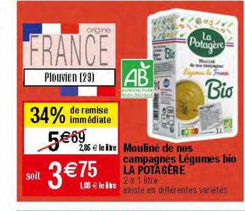 mouliné de nos campagnes légumes bio la potagère