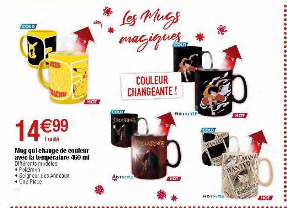 mug qui change de couleur avec la température 460ml