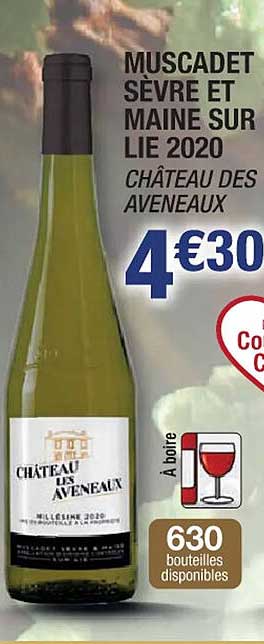 muscadet sèvre et maine sur lie 2020 château des avenaux
