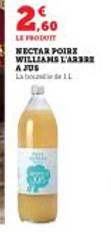 nectar poire williams l'arbre à jus