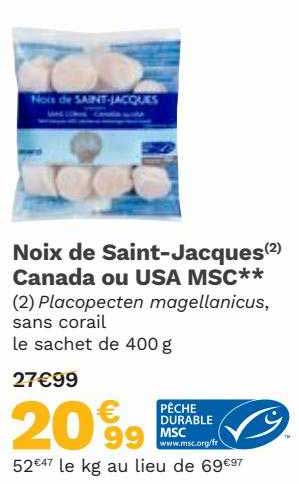 noix de saint-jacques canada ou usa msc