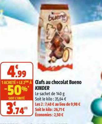 Oeufs Au Chocolat Bueno Kinder