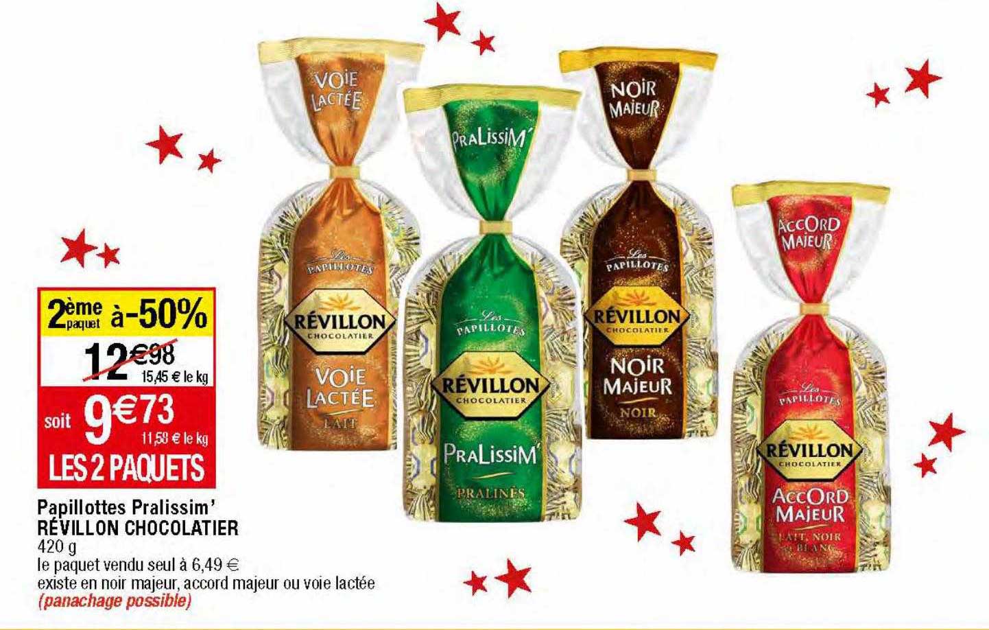 papillottes pralissim' révillon chocolatier