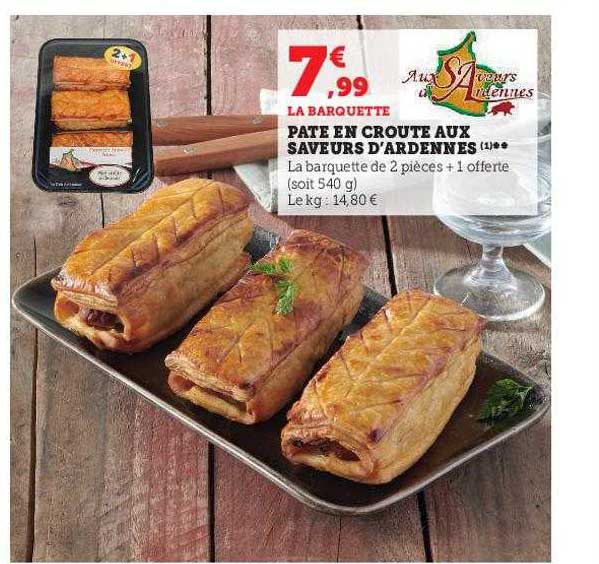 pâte en croûte aux saveurs d'ardennes