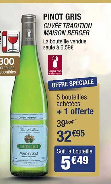 pinot gris cuvée tradition maison berger