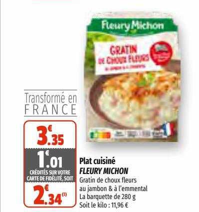 plat cuisiné fleury michon