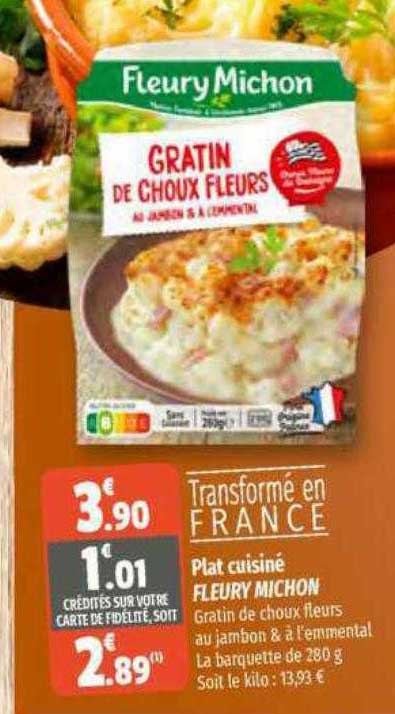plat cuisiné fleury michon