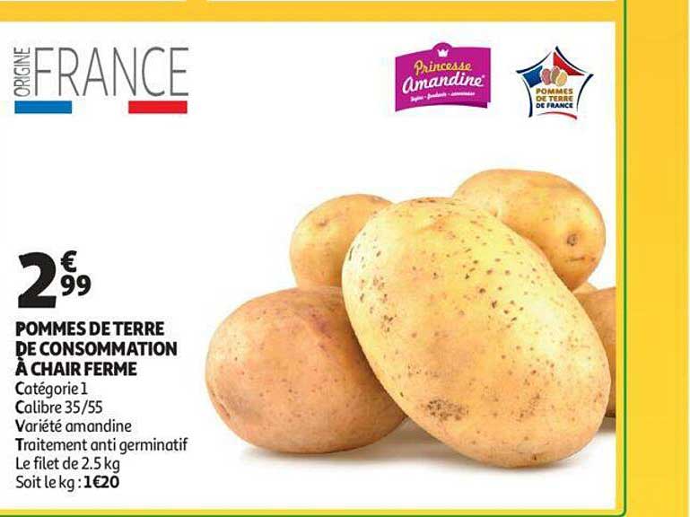 Pommes De Terre De Consommation à Chair Ferme