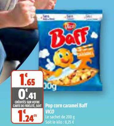 pop corn caramel baff vico